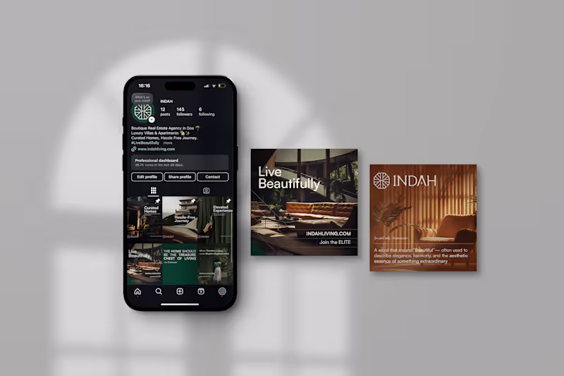 Cover image for Social Media Carousel Design - INDAH - Luxury Real Estate