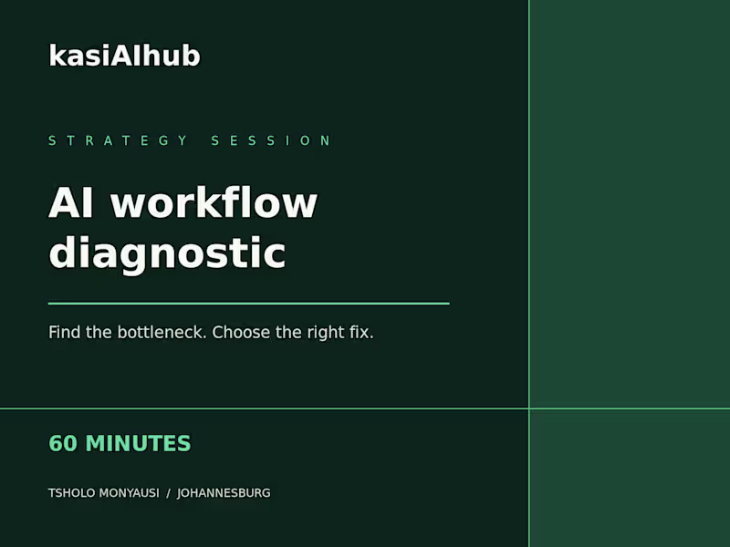 Cover image for 60-Minute AI Workflow Diagnostic