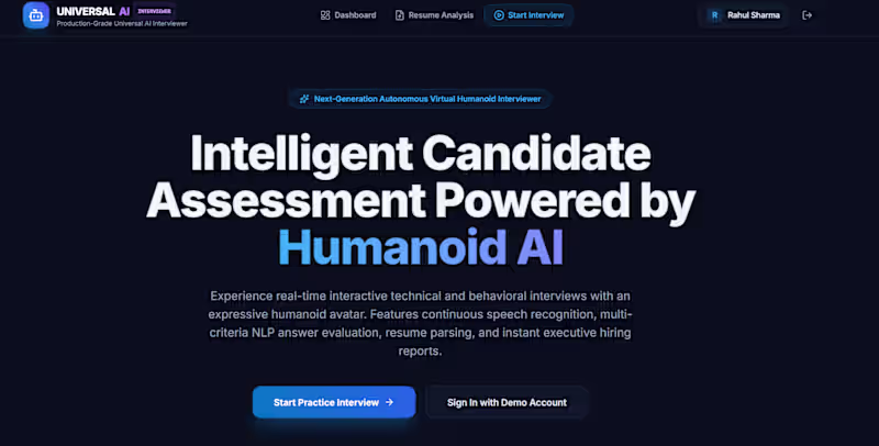 Cover image for AI-powered virtual interview platform that
