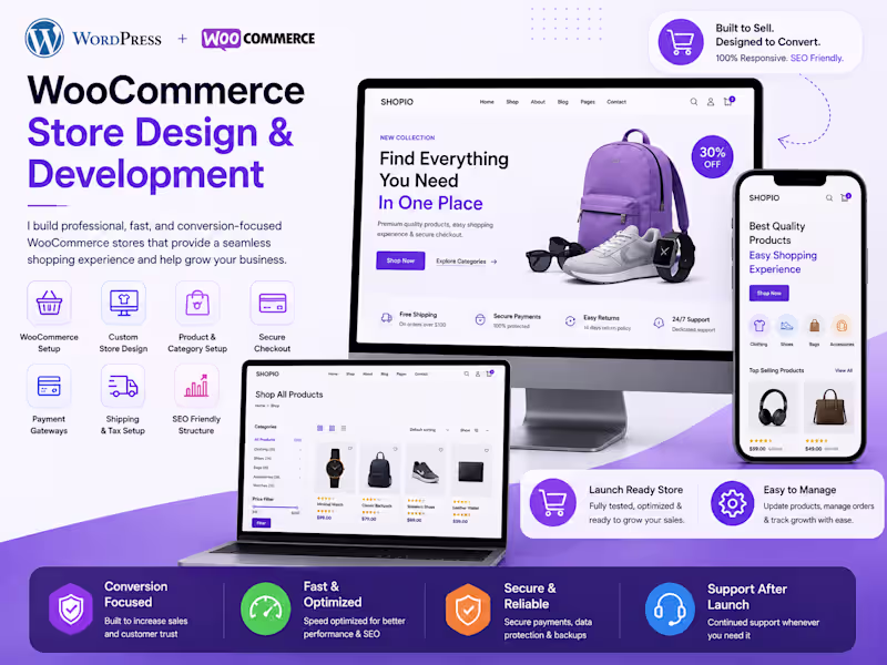 Cover image for WooCommerce Store Design & Development