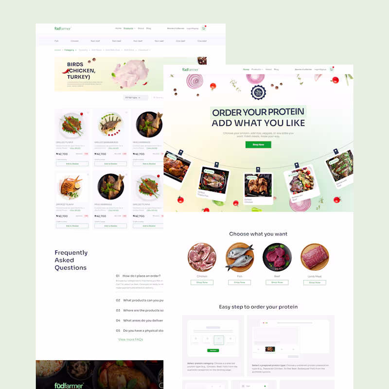 Cover image for Dual-Store E-commerce Platform Redesign for Fudfarmer
