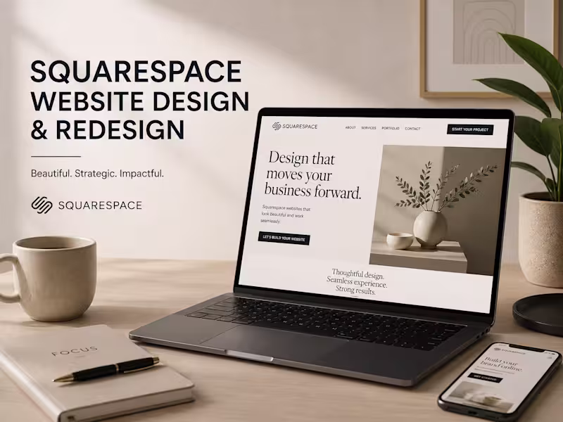 Cover image for Squarespace- Full Website Design and Website Redesign