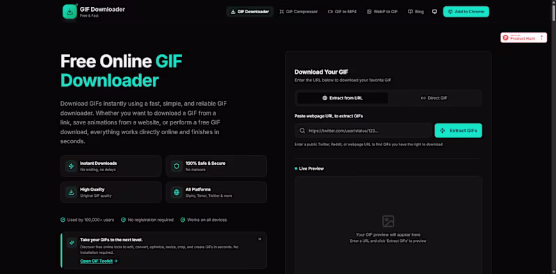 Cover image for GIF Downloader — Fast GIF