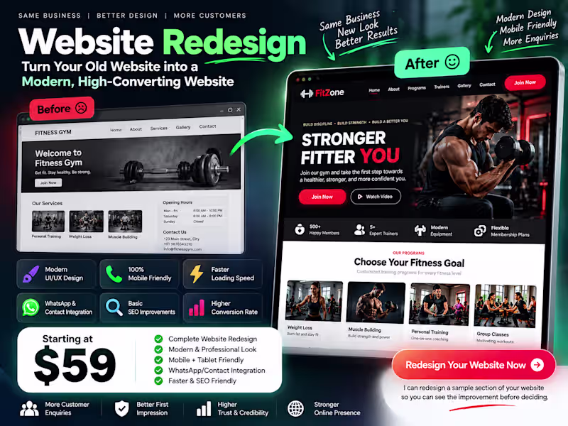 Cover image for Modern Website Redesign