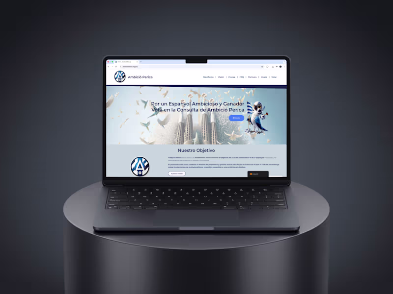 Cover image for Ambició Perica – WordPress / Elementor Site Build & Ongoing Care