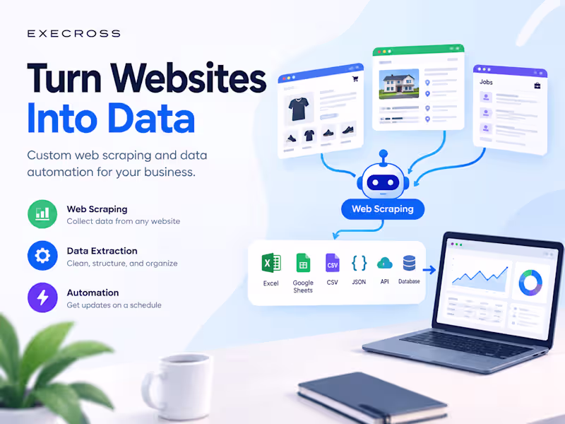 Cover image for Custom Web Scraping & Data Automation