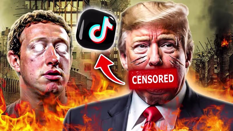 Cover image for How-TikTok-&-Big-Tech-&-Silencing-Free-Speech-Thumbnail Design