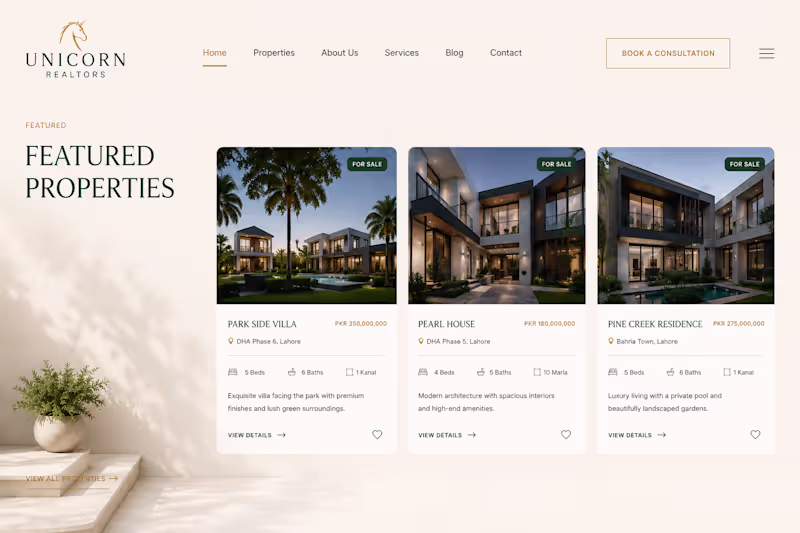 Cover image for Page of featured properties
