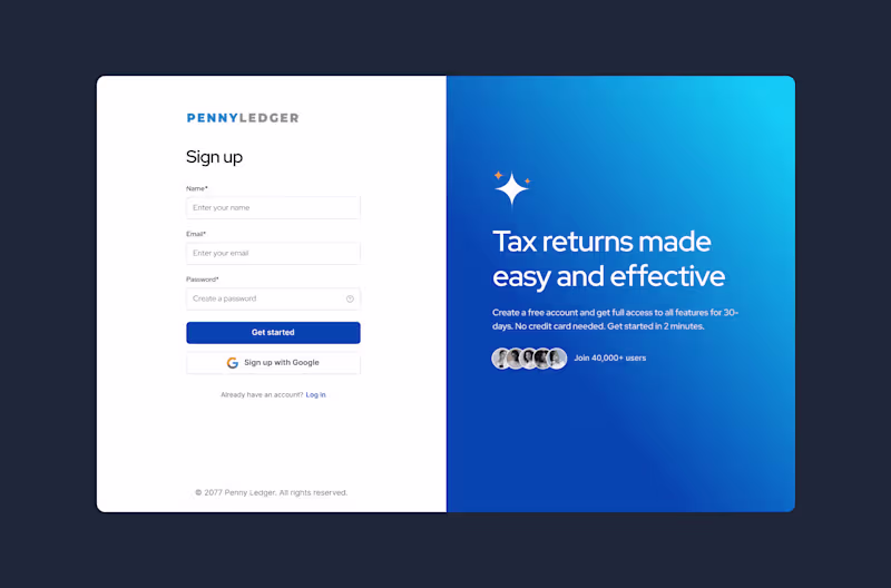 Cover image for Penny Ledger: UK Tax Platform That Users Trust