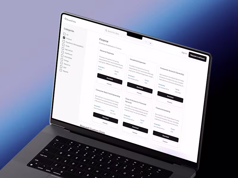 Cover image for Stears Data: B2B Data Platform Design