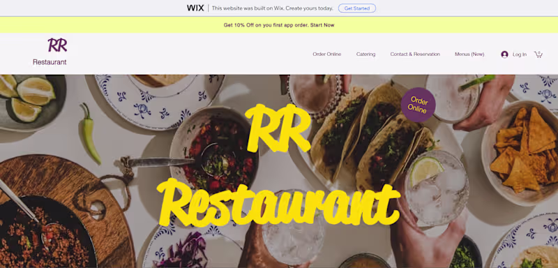 Cover image for RR Restaurant – Website Design for a Local Dining Brand