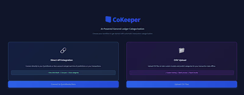 Cover image for CoKeeper — ML-Powered Financial Transaction