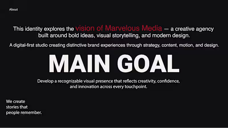 Cover image for marvelous media brand kit
