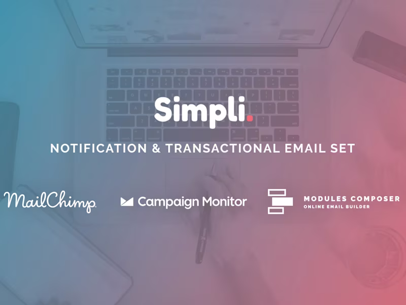Cover image for Simpli, Responsive Notification & Transactional Email Templates