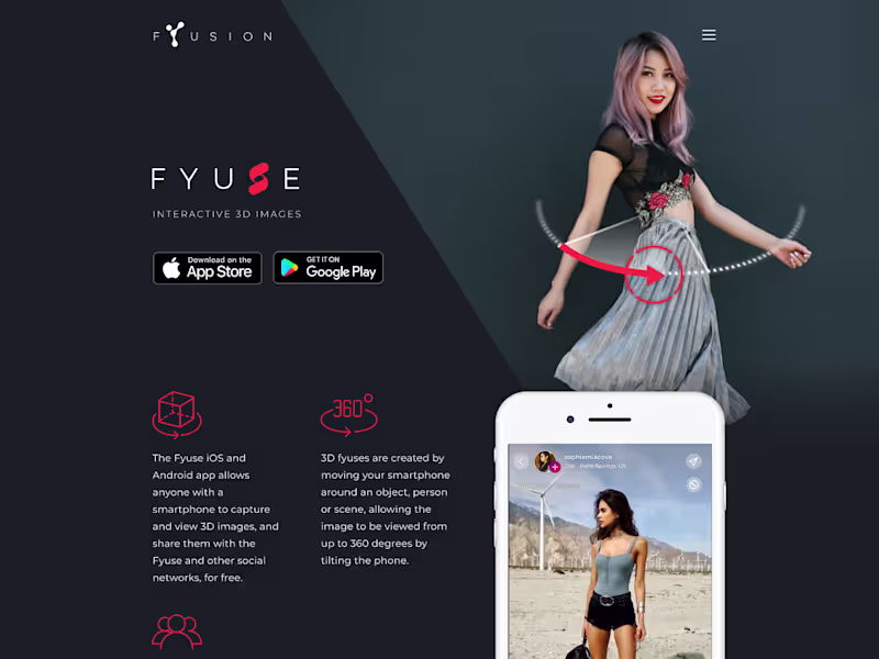 Cover image for Fyusion Website Redesign