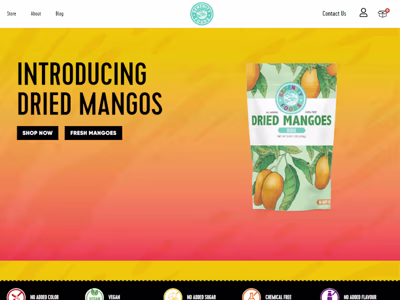 Cover image for Serenity Foods eCommerce 