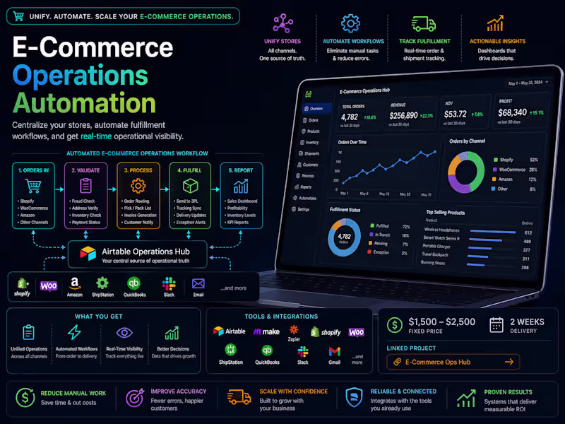 Cover image for E-Commerce Operations Automation