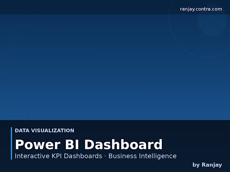 Cover image for Power BI Dashboard