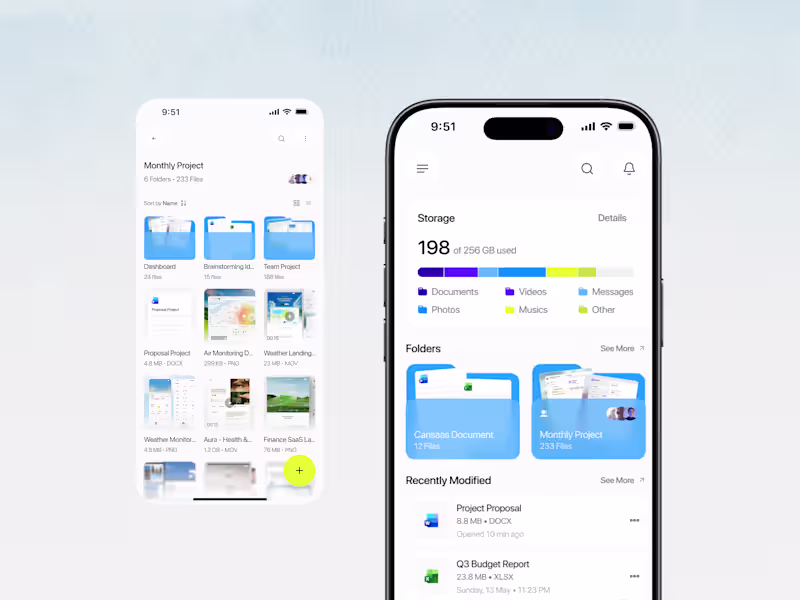 Cover image for File Manager Mobile App Design