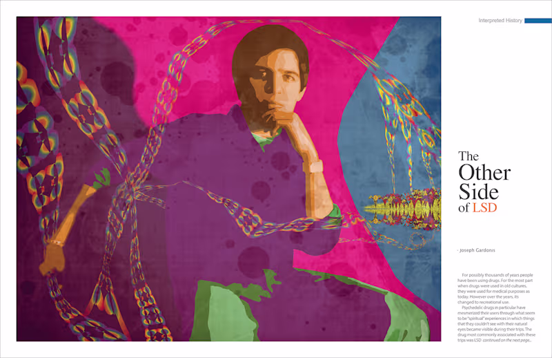 Cover image for PSYCHEDELIC ART MAGAZINE SPREAD
Created and