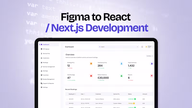 Cover image for Web App / Dashboard Development