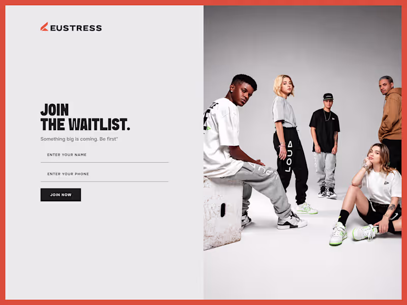 Cover image for Designed a pre-launch waitlist page