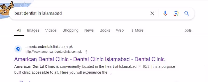Cover image for Improved Local Search Rankings for American Dental Clinic
