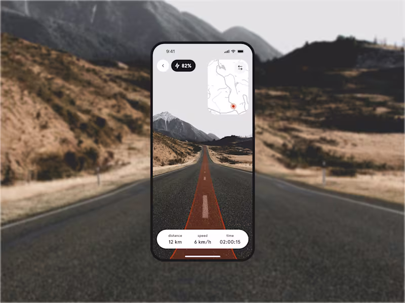 Cover image for 🚲 Mobile design for the smart e-bike application | Hyperactive