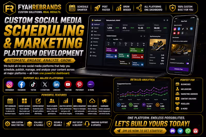 Cover image for Custom Social Media Management Platform