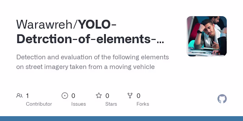 Cover image for Warawreh/YOLO-Detrction-of-elements-on-street