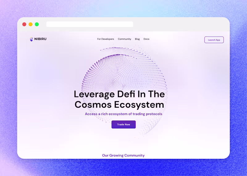 Cover image for Nibiru Trading Platform Redesign