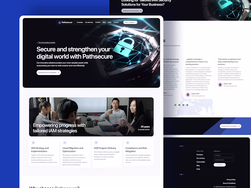 Cover image for Website Transformation for Pathsecure Consulting firm