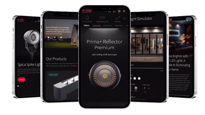Cover image for Pixel Perfect work for Nortek Lighting