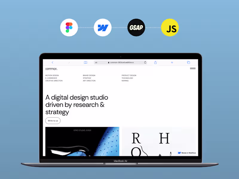 Cover image for Figma to Webflow with a colour-adaptive logo