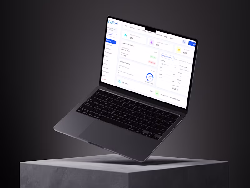 Cover image for Colibri Cargo delivery website | UX/UI Case study