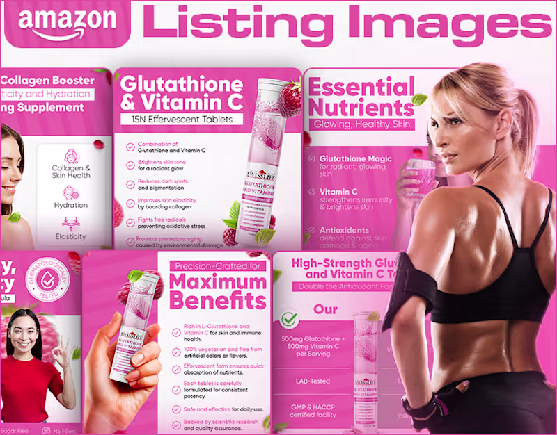 Cover image for Amazon Listing Images || Vitamin C Listing