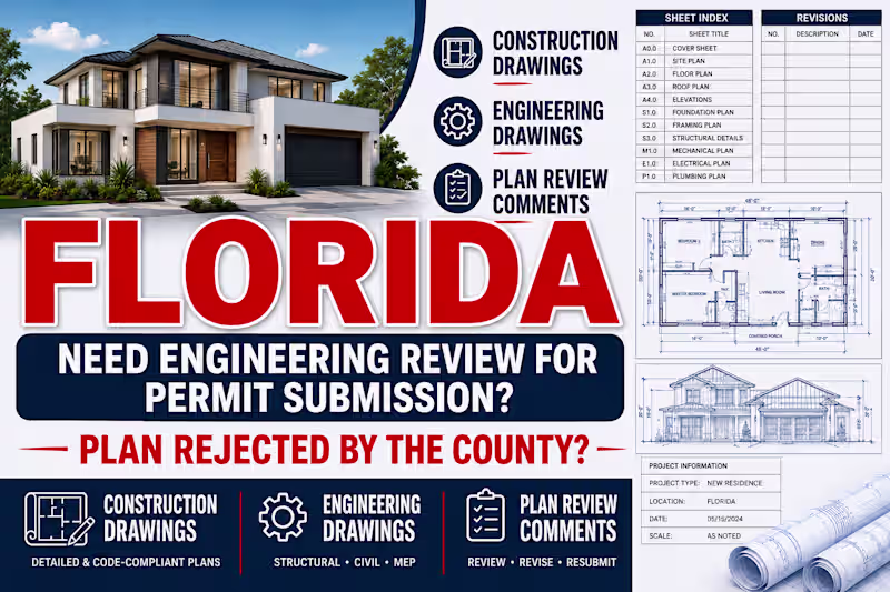 Cover image for Architectural drawing and Structural plan with Engineer review