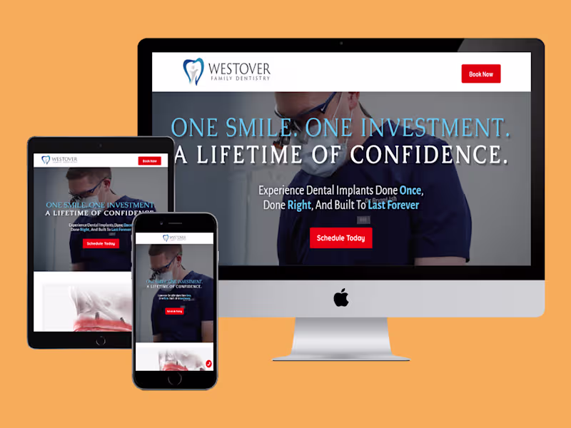 Cover image for Webflow Web design for Dental practice