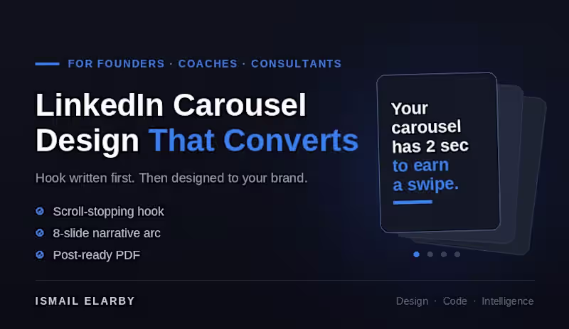 Cover image for Strategic LinkedIn Carousel Design That Converts