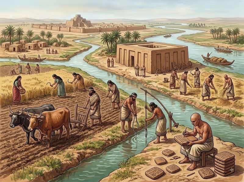Cover image for The image depicts daily agricultural