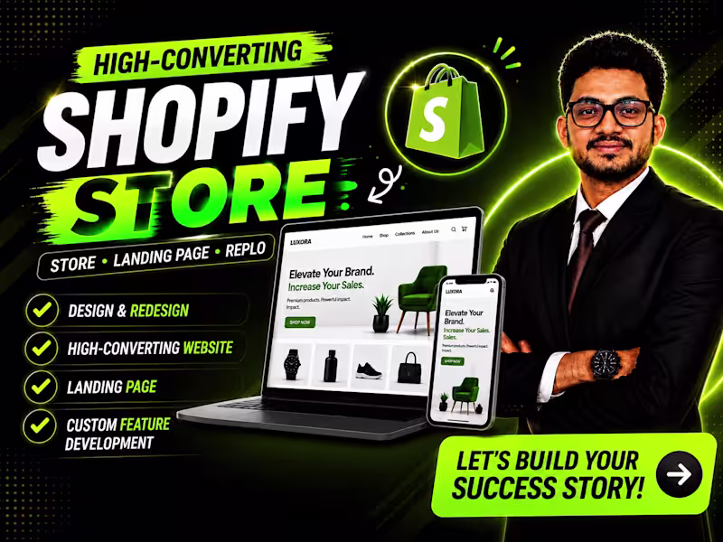 Cover image for Buiild Shopify Store And Shopify Website