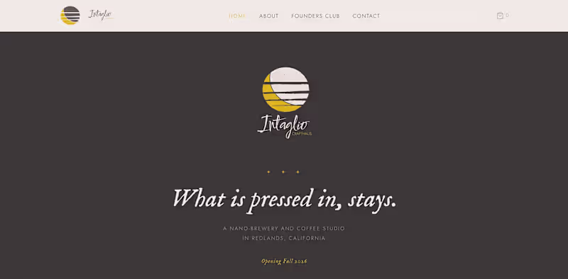 Cover image for Intaglio Crafthaus Pre-launch Website Development