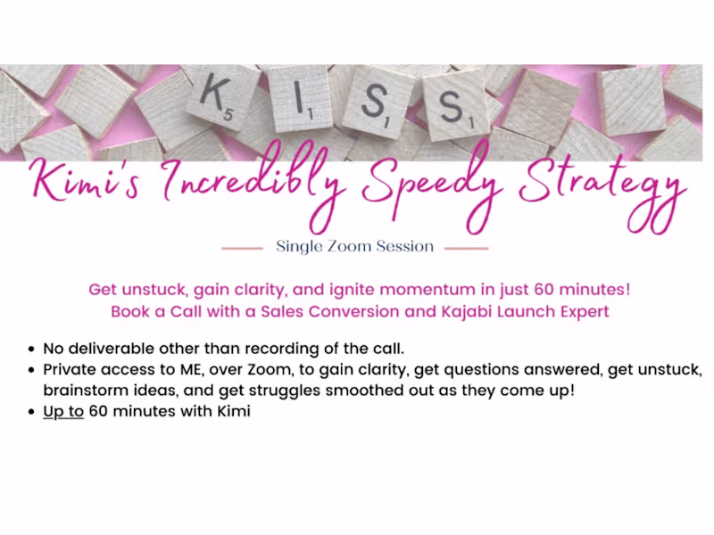 Cover image for KISS Call (Kimi's Incredibly Speedy Strategy Call)