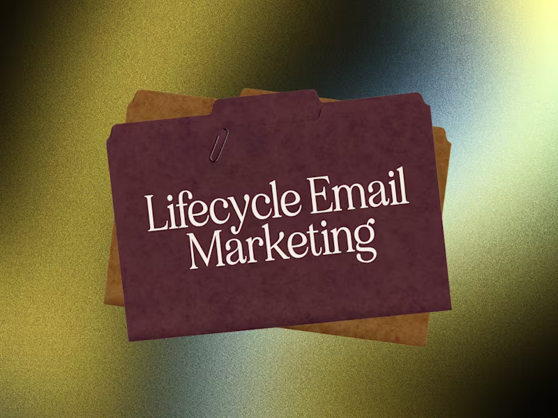 Cover image for Lifecycle Email Marketing ⚡️