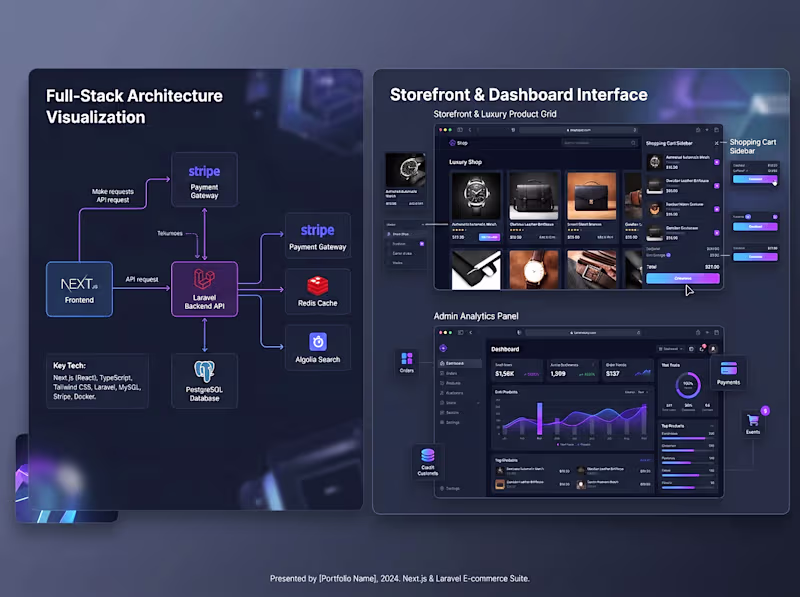 Cover image for Full-Stack E-Commerce Web App (Next.js + Laravel)