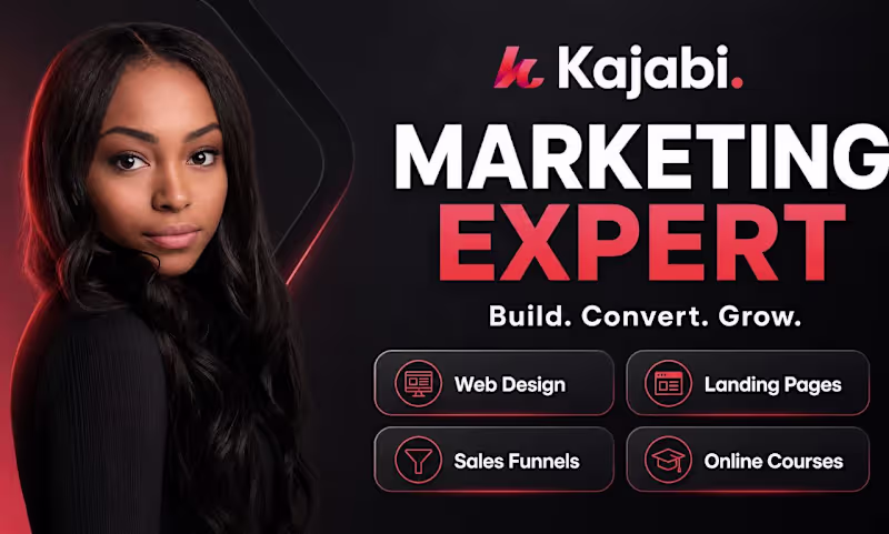 Cover image for kajabi website design, kajabi sales funnel, kajabi online course