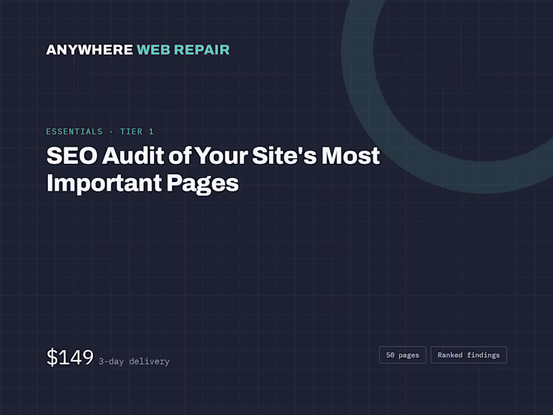 Cover image for Essentials SEO Audit
