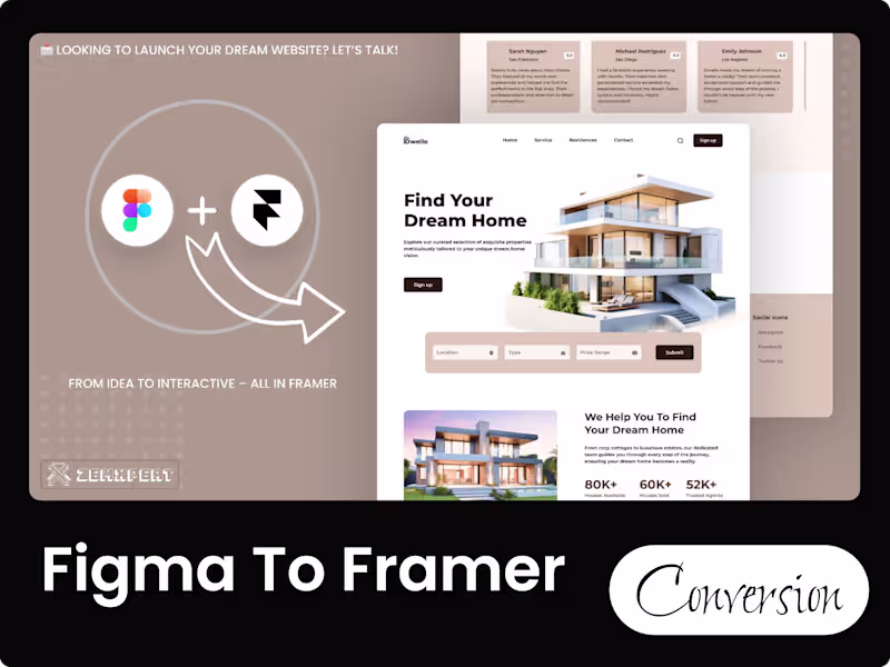 Cover image for I will do professional Framer website development