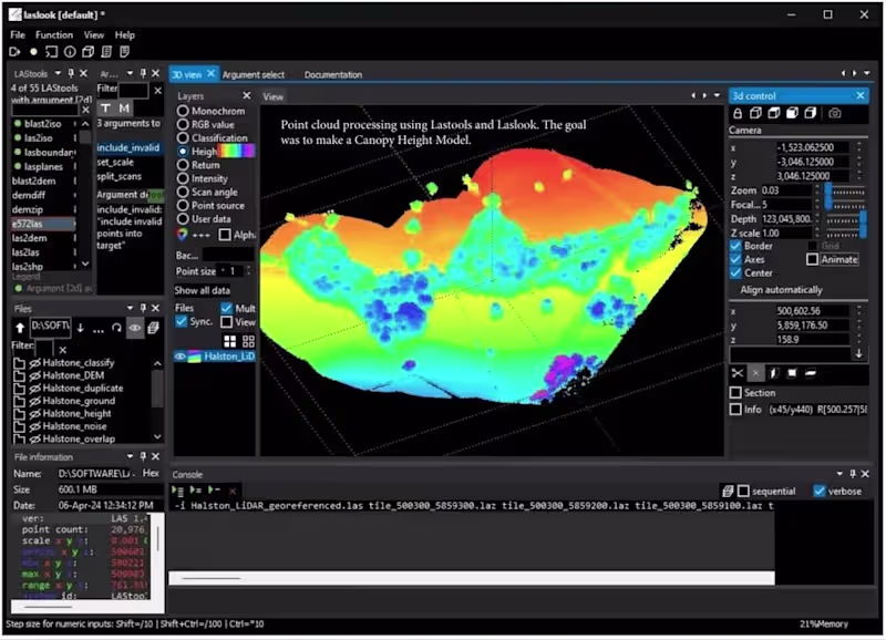 Cover image for LiDAR data processing for CHM