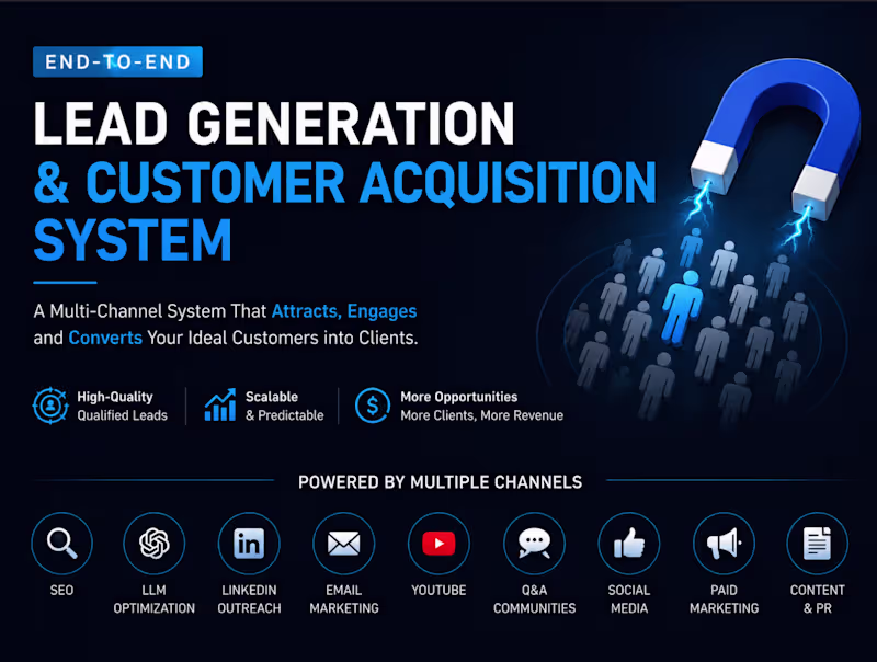 Cover image for End-to-End Lead Generation & Customer Acquisition